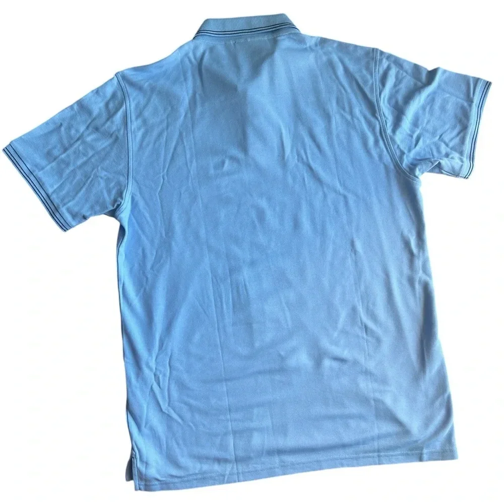 Psycho Bunny Men’s New Deco Blue Logan Tipped Short Sleeve Polo size 7 XXL - Picture 4 of 4